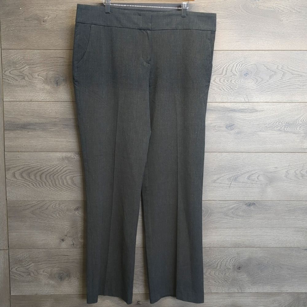 Anne Klein Woven Wide Leg Business Slacks Women's Plus Size 16